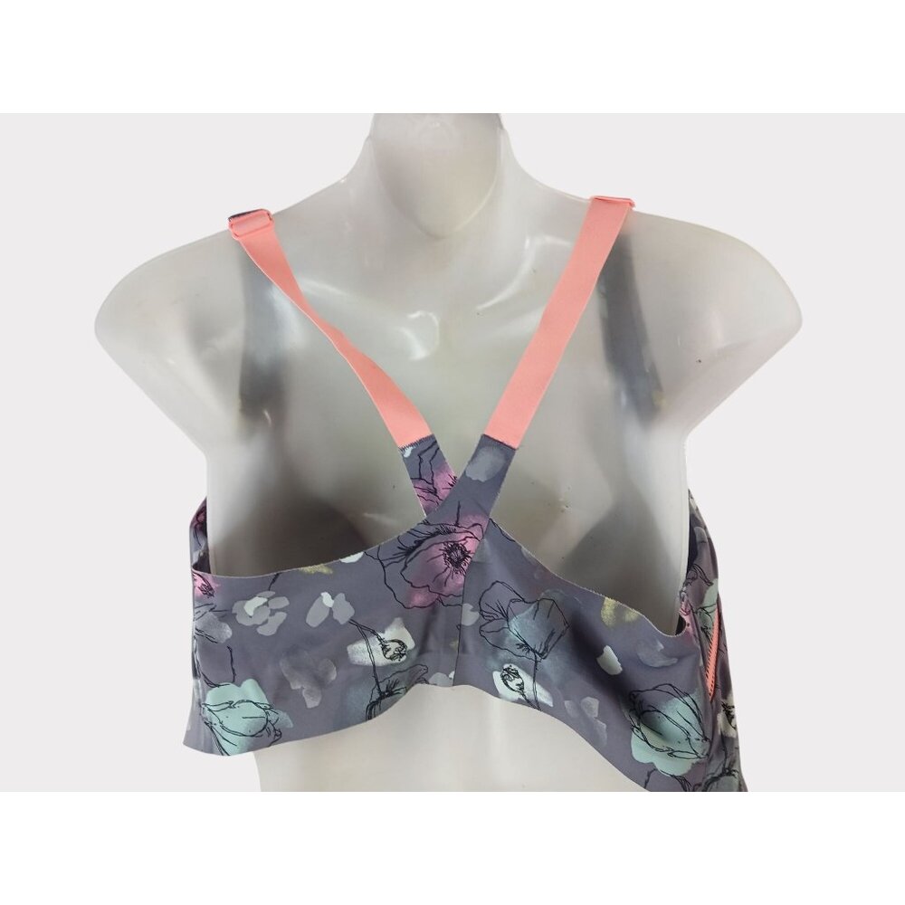 Victorias Secret Sport Floral Zip Sports Bra 32DDD Incredible Knockout Ultra Max - Picture 6 of 12